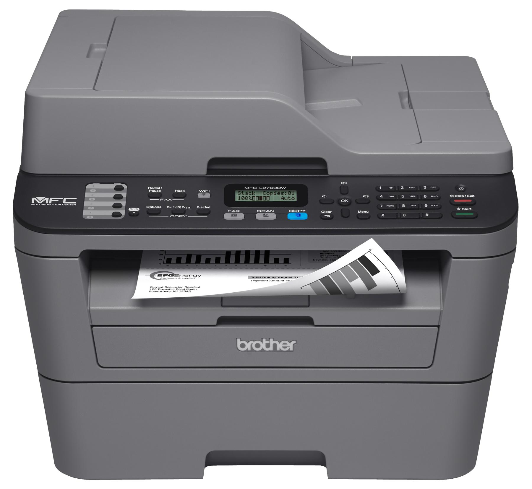 Brother MFC-L2710DW - multifunction printer - B/W
